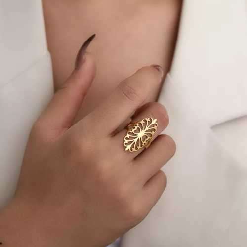 Retail Price R1199 TITANIUM (NEVER FADE) SILVER PATTERN RING Size 7 US
