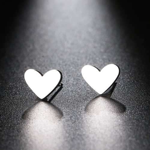 Retail Price R599 TITANIUM (NEVER FADE) GOLD SOLID HEART Earrings