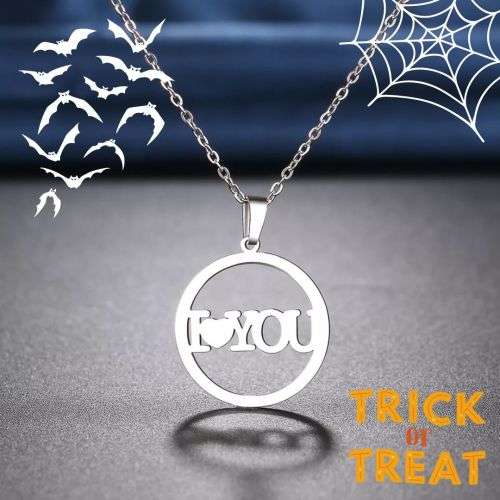 Retail Price R1099 SILVER I LOVE YOU Necklace 45cm TITANIUM (NEVER FADE)