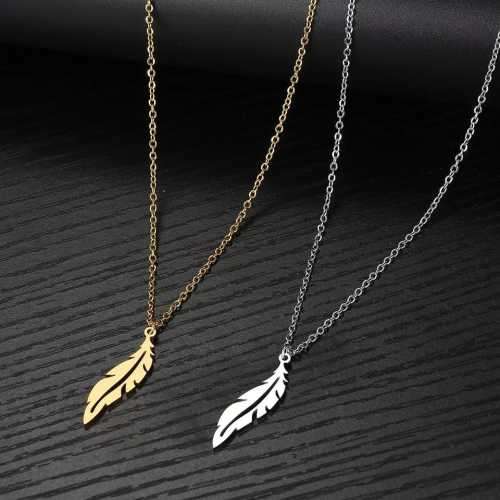 Retail Price R1199 TITANIUM (NEVER FADE) GOLD FEATHER Necklace 45cm