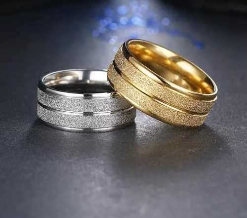 Retail Price R1445 TITANIUM (NEVER FADE) GOLD SOLID Ring SIZE 9 US