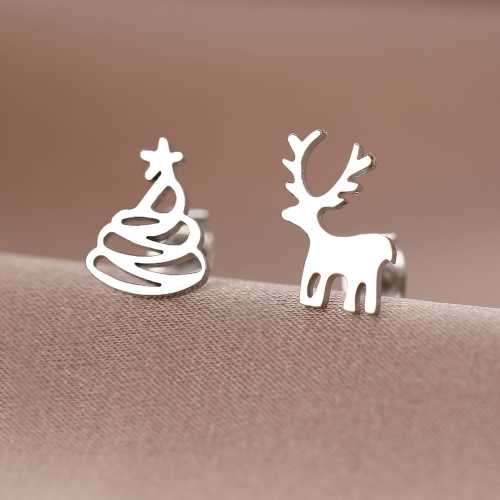 Retail Price R699 TITANIUM (NEVER FADE) SILVER CHRISTMAS Earrings