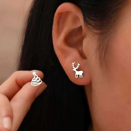 Retail Price R699 TITANIUM (NEVER FADE) SILVER CHRISTMAS Earrings