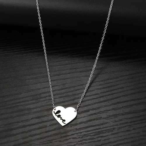 Retail Price R1199 TITANIUM (NEVER FADE) SILVER LOVE HEART Necklace 45cm