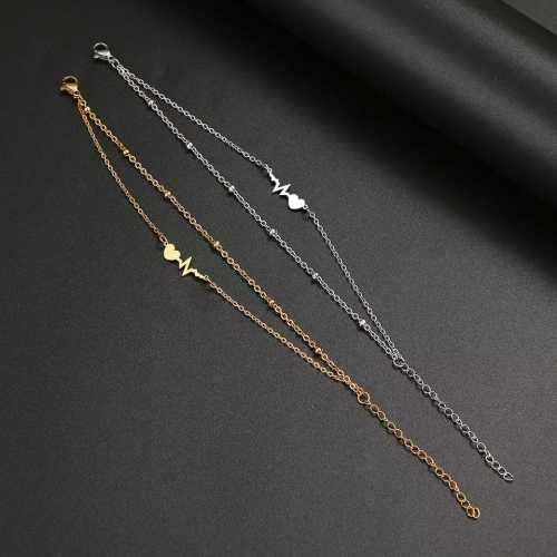 GOLD HEARTBEAT HEART Bracelet 20cm
