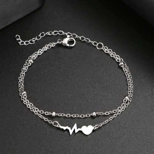 GOLD HEARTBEAT HEART Bracelet 20cm