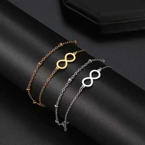 Retail Price R999 GOLD INFINITY Bracelet 20cm TITANIUM (NEVER FADE)