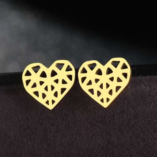 Retail Price R799 TITANIUM (NEVER FADE) GOLD HEART Earrings
