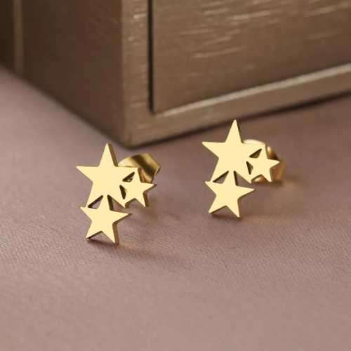 Retail Price R799 TITANIUM (NEVER FADE) GOLD STARS Earrings