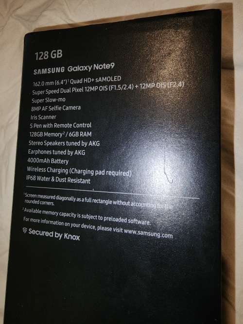 SAMSUNG GALAXY NOTE 9