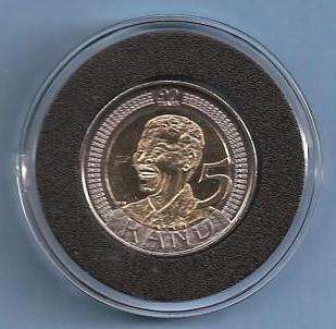 UNC 2008 Nelson Mandela R5 in CAPSULE - Get it while you can!