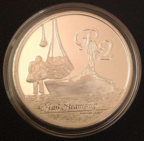 ))))) Proof 1oz Silver 2010 R2 - Maritime History - Mail Steamship (((((