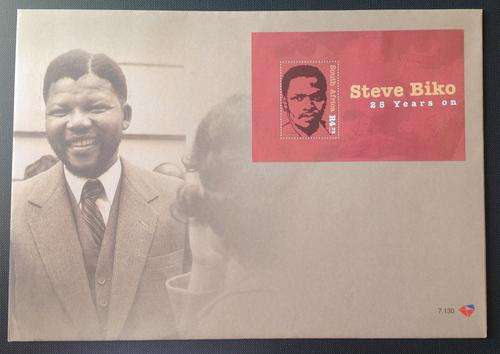 2008 Mandela 90th Birthday FDC 7.130 with Steve Biko stamp
