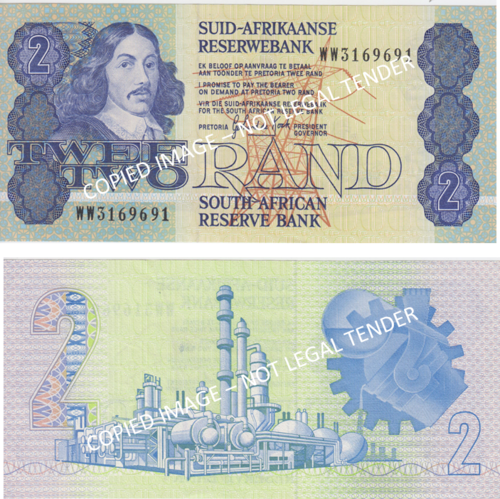 GPC de Kock Two Rand banknote - 3rd Issue -  WW3169691 - UNC