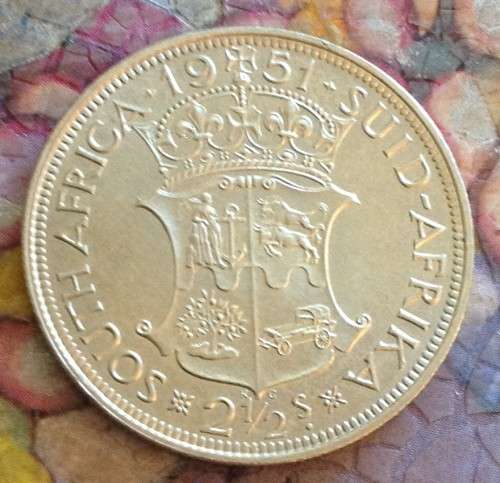 Union of SA Proof 1951 Silver Half Crown - George VI