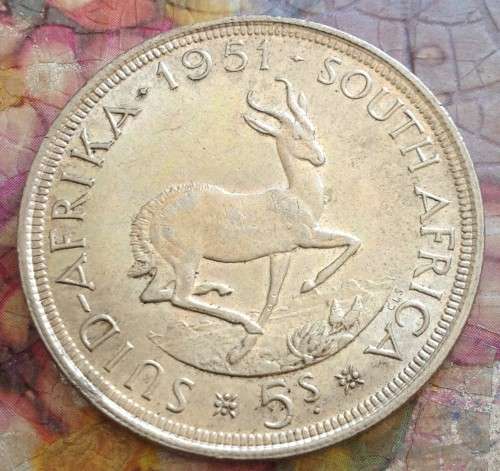 1951 Silver Five Shillings (Crown) AU