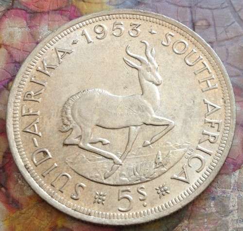 1953 Silver Five Shillings (Crown) AU