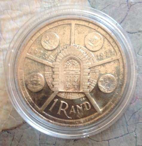 Proof 1974 Silver One Rand (R1) in Capsule