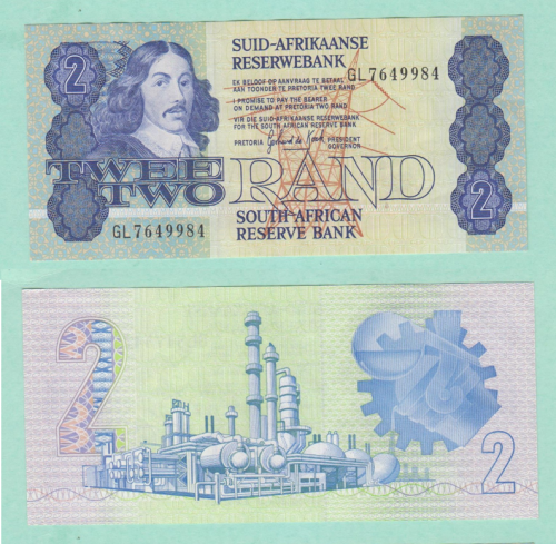 GPC de Kock Two Rand banknote - 3rd Issue -  GL7649984 - Crisp UNC