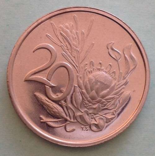 1969 Afrikaans Proof Twenty Cents
