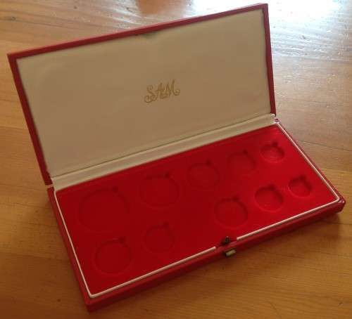 Empty RED SA Mint Box for 1981 Long Proof set