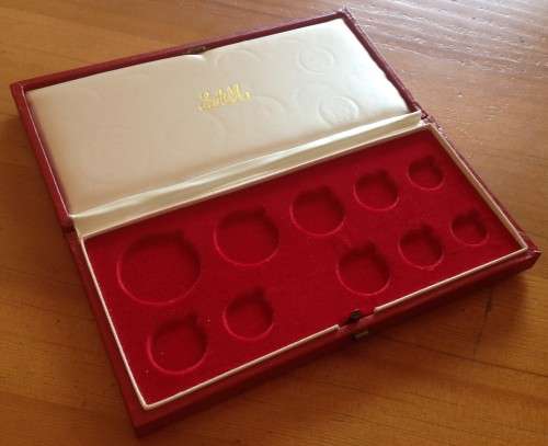 Empty RED SA Mint Box for 1974 Long Proof set