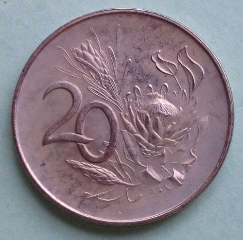 1966 Afrikaans (1966A) Proof Twenty Cents