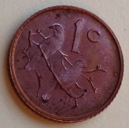 1969 Afrikaans Proof One Cent