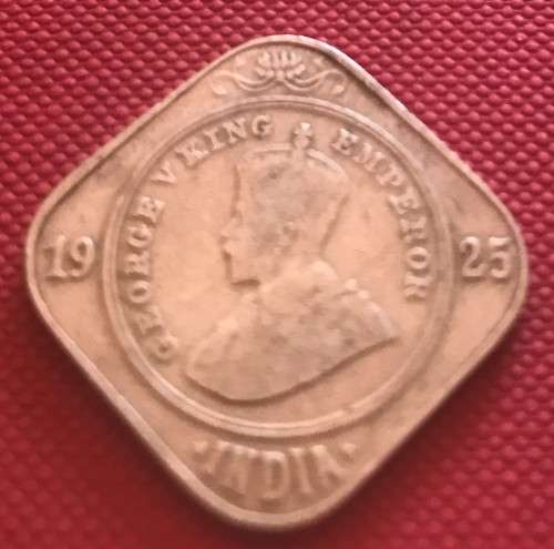 1925 India 2 Annas - King & Emperor George V