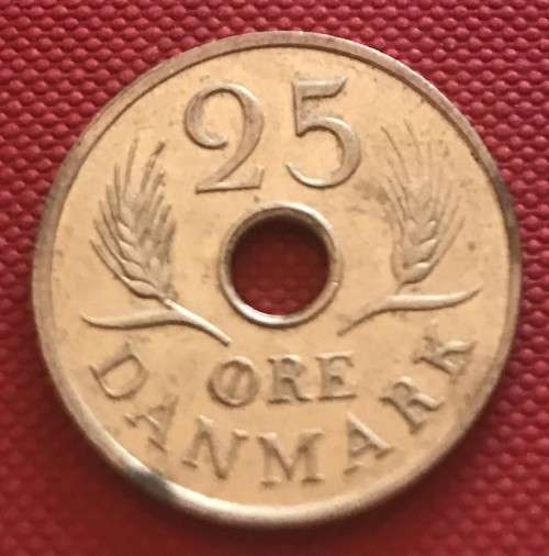 1967 Denmark 25 Ore