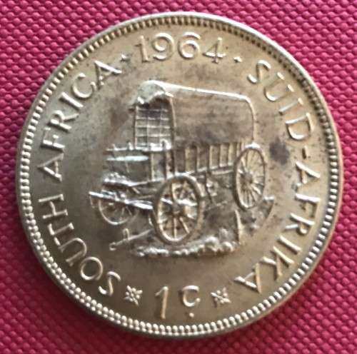 1ST DECIMAL SERIES 1964 Almost Uncirculated One Cent