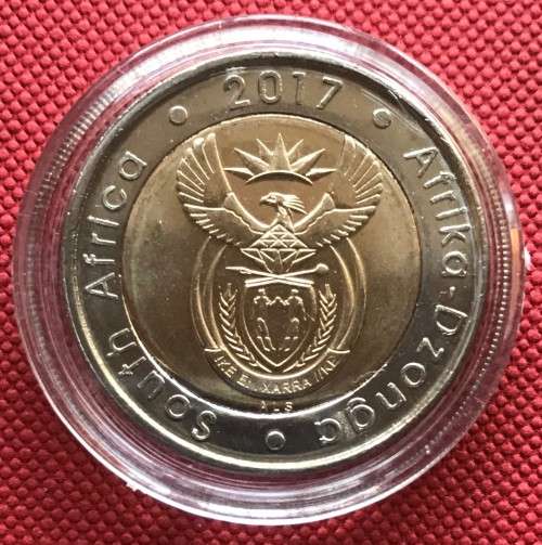 BRAND NEW OR TAMBO 100 YEARS 2017 uncirculated bi-metal R5 coin in capsule