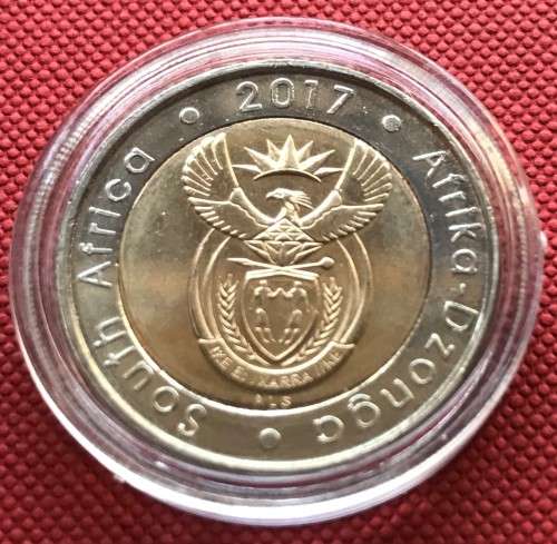 BRAND NEW OR TAMBO 100 YEARS 2017 uncirculated bi-metal R5 coin in capsule