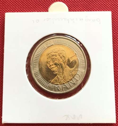 2008 Nelson Mandela Birthday R5 in Holder - Uncirculated