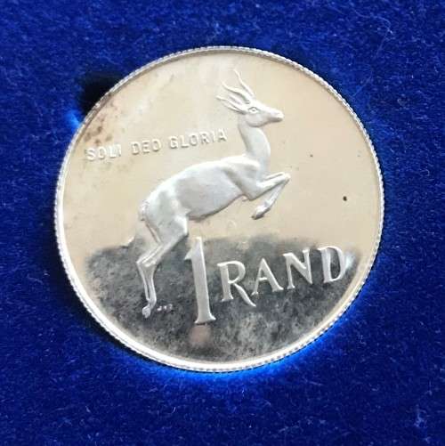 RSA 1983 Proof Silver One Rand (R1) - in Blue SAM box