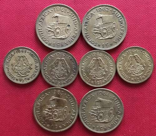 1ST DECIMAL SERIES One Cent and 1/2 Cent Set (1961 1962 1963 1964)