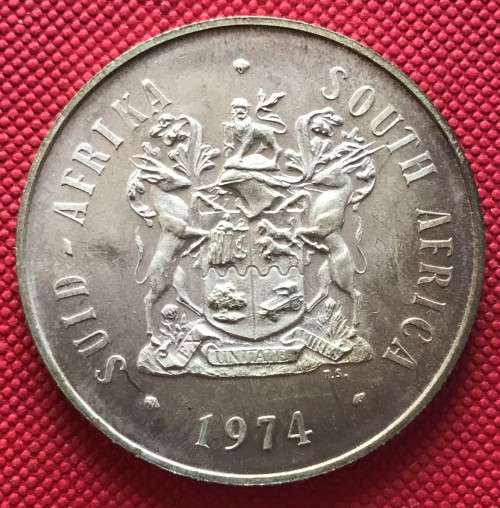 RSA 1974 Commemorative Silver One Rand