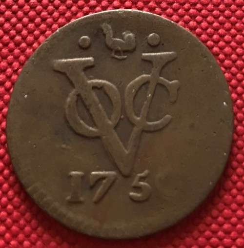 1756 NETHERLANDS VOC ONE DUIT