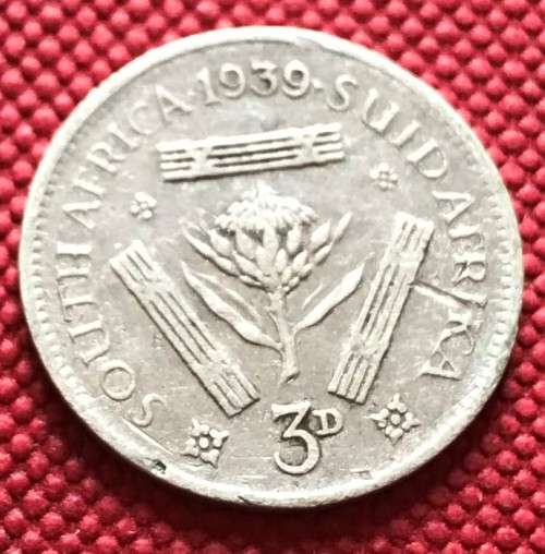 George VI 1939 Silver Tickey (3d)