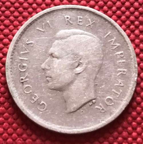 George VI 1939 Silver Tickey (3d)