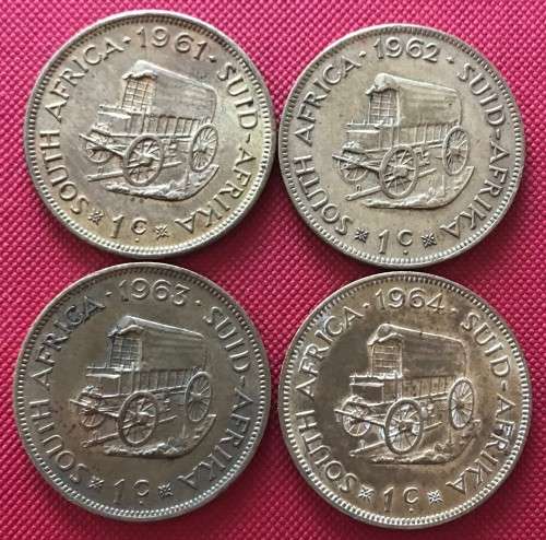 1ST DECIMAL SERIES One Cent Set (1961 1962 1963 1964)