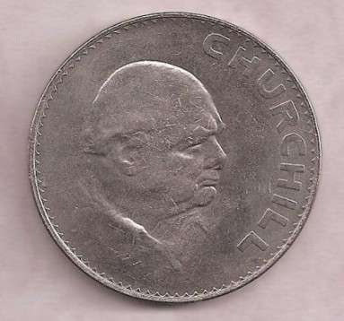A SLICE OF HISTORY - Winston Churchill 1965 Commemorative Crown