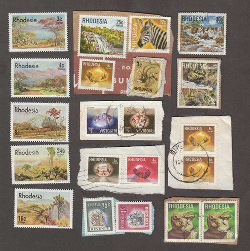 Nice little lot of 21 Rhodesian Stamps