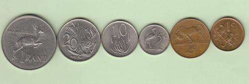 RSA 1987 Set - R1   20c  10c  5c  2c  1c