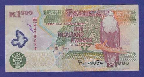 Zambia 1000 Kwacha (Polymer) 2005