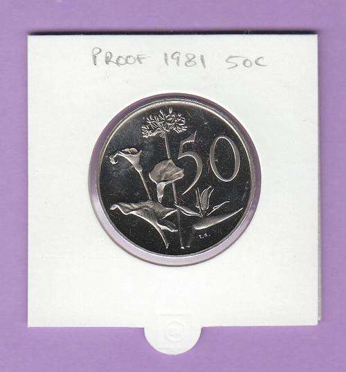 PROOF 1981 50c coin