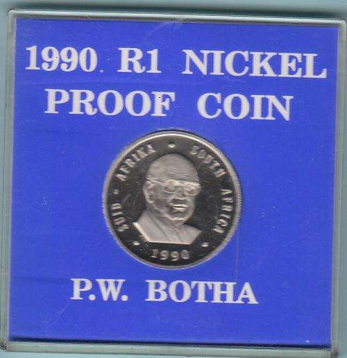 Proof 1990 Nickel R1 in SAM Capsule