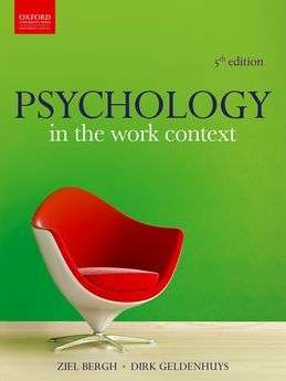 Psychology in the Work Context 5e - Z. Bergh, D. Geldenhuys