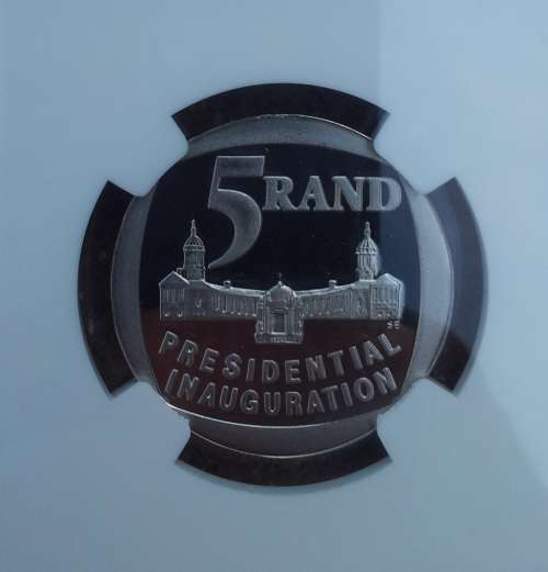 1994 South Africa R5 Presidential Inauguration PF 69 Ultra Cameo no steps
