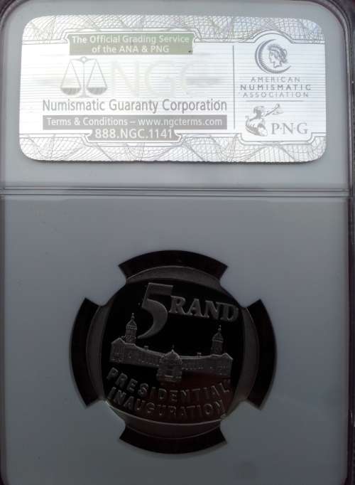 1994 South Africa 5R Presidential Inauguration PF 69 Ultra Cameo